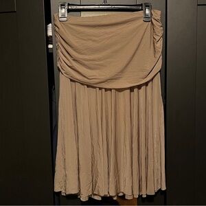Skims Milky Sheer Midi Skirt Truffle Size XS
